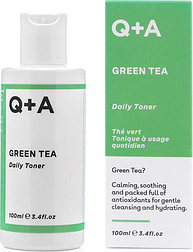 Тонер для обличчя із зеленим чаєм Q + A Green Tea Daily Toner 100мл (оригінал оригінал Англія)