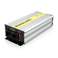 Інвертор напруги RITAR RSC-1500, 12V/220V, 1500 W з правильною синусоїдою, 2xShuko, 1xUSB, клемні дроти,