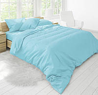 Комплект постельного белья Наша Швейка Бязь Бирюзово-голубой однотонный Двуспальный 180х215 см