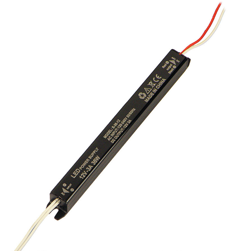 Імпульсний блок живлення герметичний PSW12-36 12 В 3 А (36 Вт) IP20 (192*18*18)