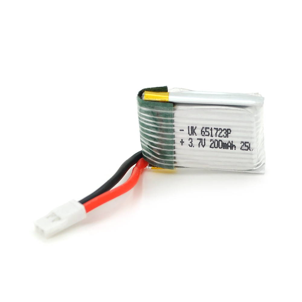 Акумулятор 6,5*17*23P 25C, 3.7V (200mAh), 2 контакти