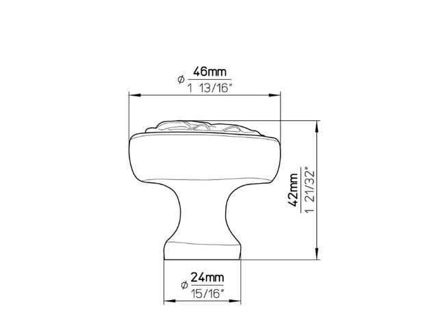 Розміри ручки кнопки з слоном