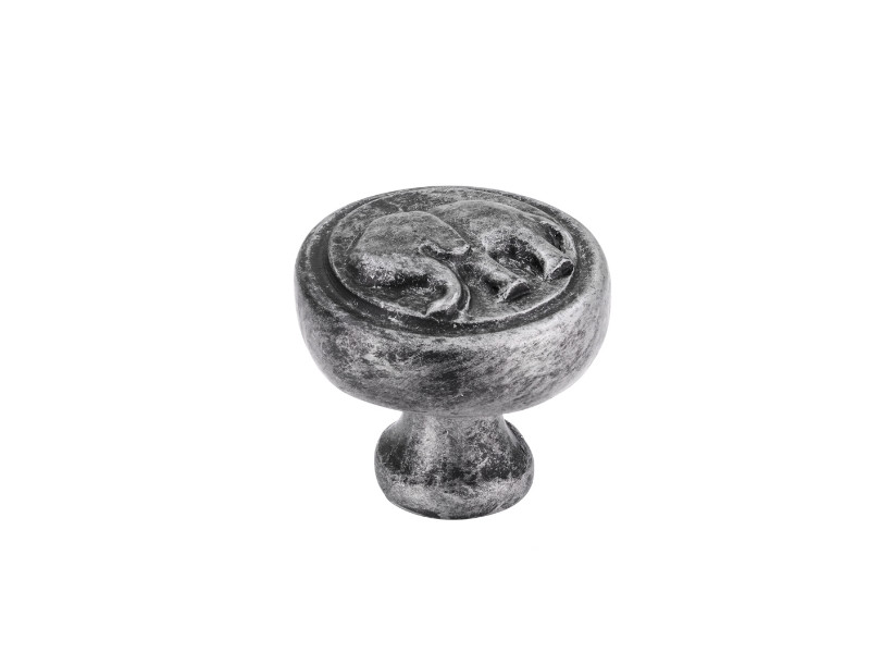 Ручка-кнопка меблева "Africa Elephant" SIRH135-48 AntikSilver античне срібло 46x42 мм