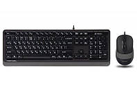Комплект (клавиатура мышей) A4Tech F1010 Black/Grey USB