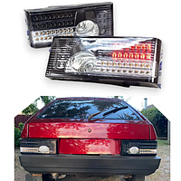 Фонари задние 2 штуки на авто ВАЗ 2108, 2109, 21099, 2113, 2114 нового образца LED серый AutoLight (в сборе)