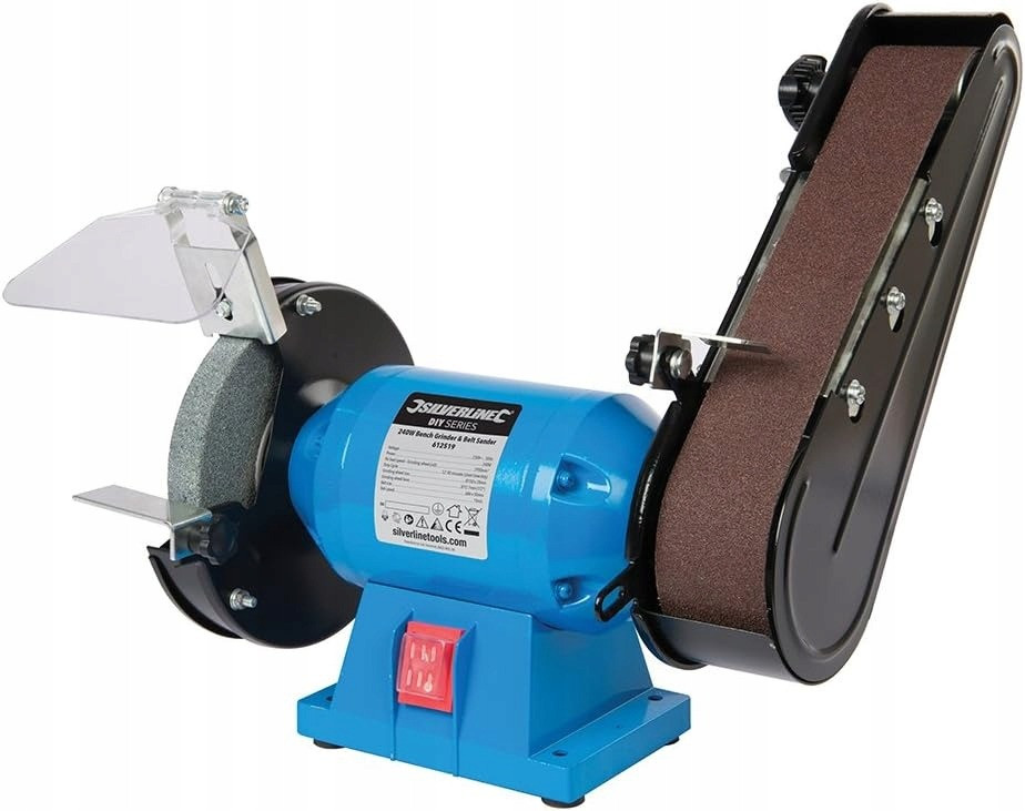 Точильний верстат Silverline 240 Вт, 150 мм, стрічка 50 x 686 мм