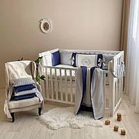 Комплект постельного белья для новорожденного Royal синий