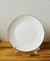 Тарілка кругла золотий обідок 19см Vinnarc H-LHP75 gold