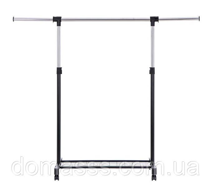 Стійка для одягу одинарна з полицею, фото 1