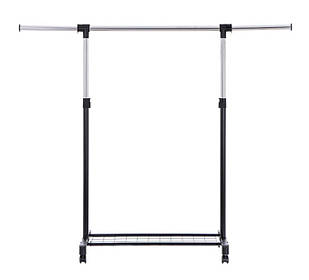 Стійка для одягу одинарна з полицею