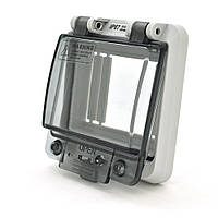 Бокс під автомати на 4 модулі врізний з кришкою  IP66 + кронштейн