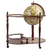 Глобус бар напольный со столиком Jia Fo диаметр 42см 42004NG (0504-023)