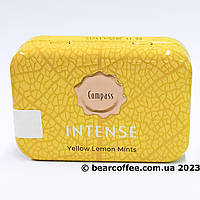 Леденцы Compass Intense Yellow Lemon Mints с вкусом лимона 12 штук по 20 грамм без сахара Германия.