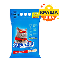 Деревний наповнювач SuperCat Стандарт для котячого туалету Наповнювач лотка для котів 3кг (10л)