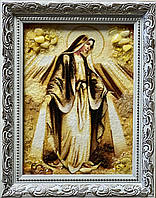 Икона из янтаря « Непорочное зачатие Дивы Марии» , Ікона з бурштину « Непорочне зачаття Діви Марії» 15*20 см