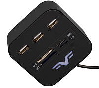 USB Hunter (Hub) Frime Black, 3 порта