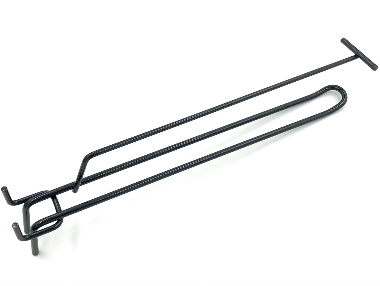 Гачок подвійний з цінникотримачем на перфорацію, довжина 300 мм, крок 30 мм