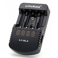 Litokala NL4 зарядное устройство для четырех Ni-CD/Ni-MH/Li-Ion, 220V/12V Power, Box