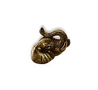 Ручка-кнопка меблева WILD ANIMALS SIRH139-75 AntikBrass голова слона антична латунь 77x69 мм