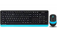 Комплект (клавиатура мышей) A4Tech FG1010 Black/Blue USB