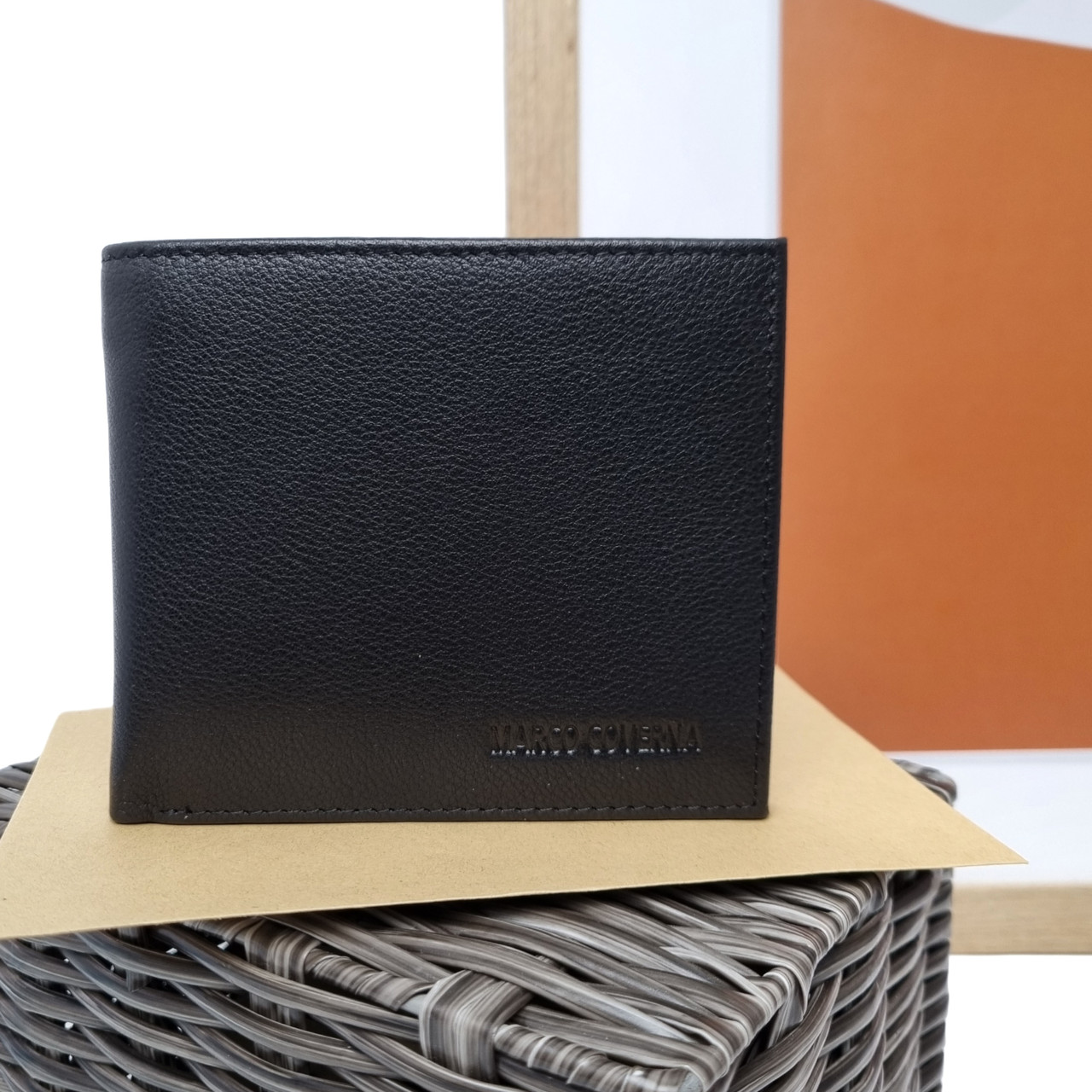 Гаманець стильний натуральна шкіра чорний Арт.B092-5101A black M.Coverna (cican)