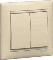 Legrand Valena Вимикач 2-клавішний 774305 слонова кістка