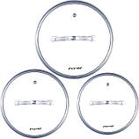 Набір 3 каструлі Kamille Fine Silver Pen 2.1л, greenpharm  3.7л greenpharm і 6.1л greenpharm з нержавіючої сталі зі скляними, фото 5