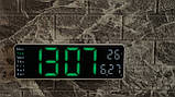 Настінний електронний годинник Mids з великими цифрами, термометр, календар, секундомір, таймер., фото 9