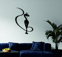 Декоративное настенное 3D Панно «Кот» Декор на стену с объемом