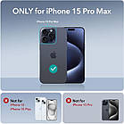 Чохол ESR Classic Kickstand With HaloLock Clear Dark Blue для iPhone 15 Pro Max, фото 9