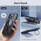 Чохол ESR Classic Kickstand With HaloLock Clear Dark Blue для iPhone 15 Pro Max, фото 4