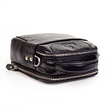 Чоловіча сумка барсетка Eminsa 6002-37-1 шкіряна чорна, фото 4