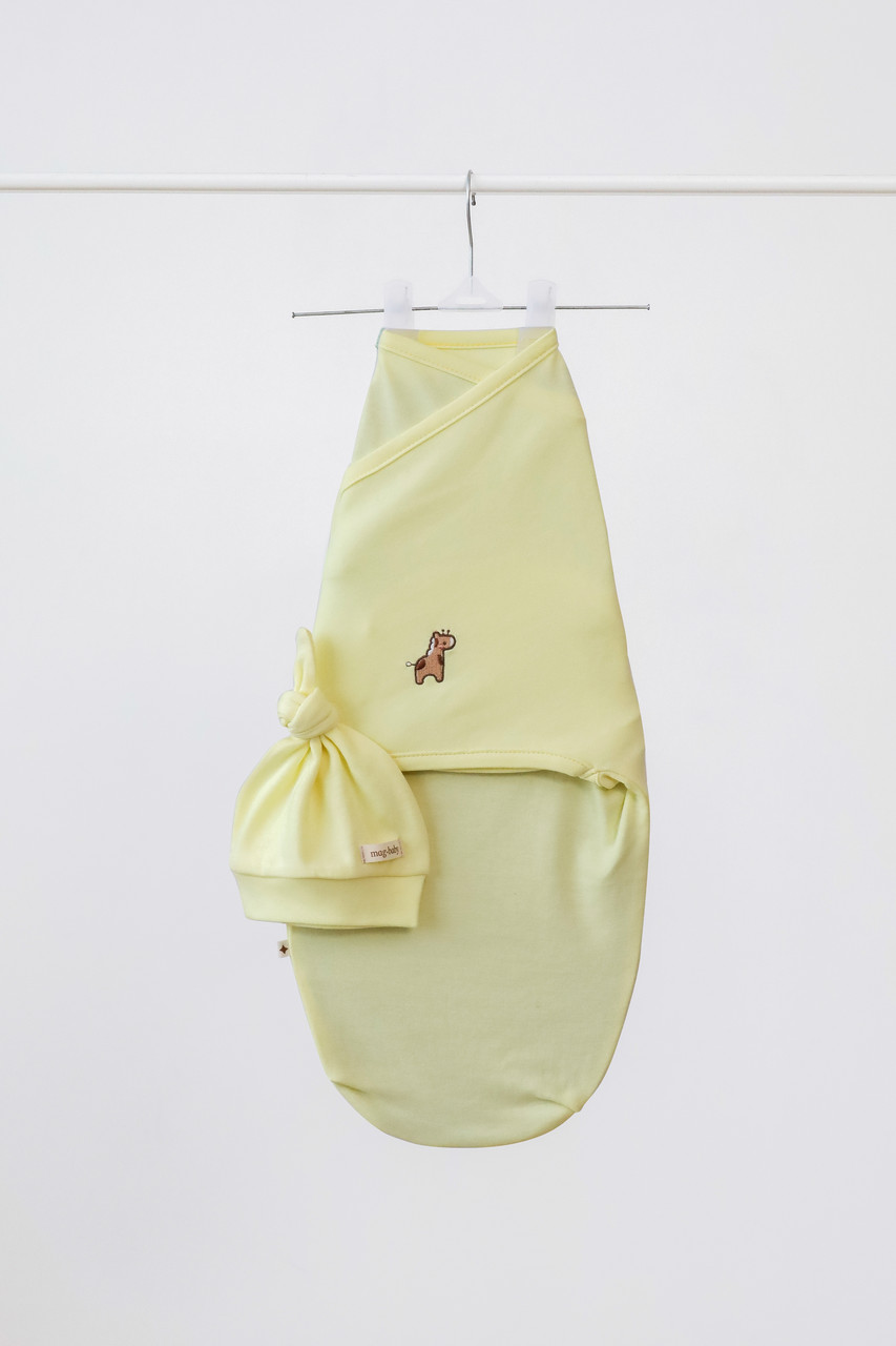 Євро пелюшка на липучці з шапочкою "Purl", жирафа, фото 1