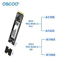 SSD 256Gb для Apple MacBook Air Pro 2012 2013 гг Oscoo ON800B