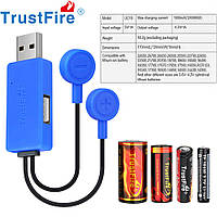 Магнитное USB зарядное устройство TrustFire UC10 с функцией PowerBank для литиевых аккумуляторов