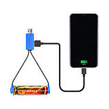 Магнітний USB зарядний пристрій TrustFire UC10 з функцією PowerBank для літієвих акумуляторів, фото 3
