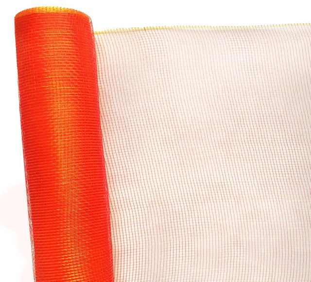 Флористична сітка Normal mesh53 см х 6,5 м червоний з золотом (хамелеон), фото 1