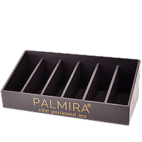 Органайзер для чая PALMIRA 6 секций черный