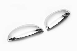 Накладки на дзеркала, 2010-2014 Хром (2 шт., нерж.) OmsaLine - Італійська нержавійка для Nissan Juke рр