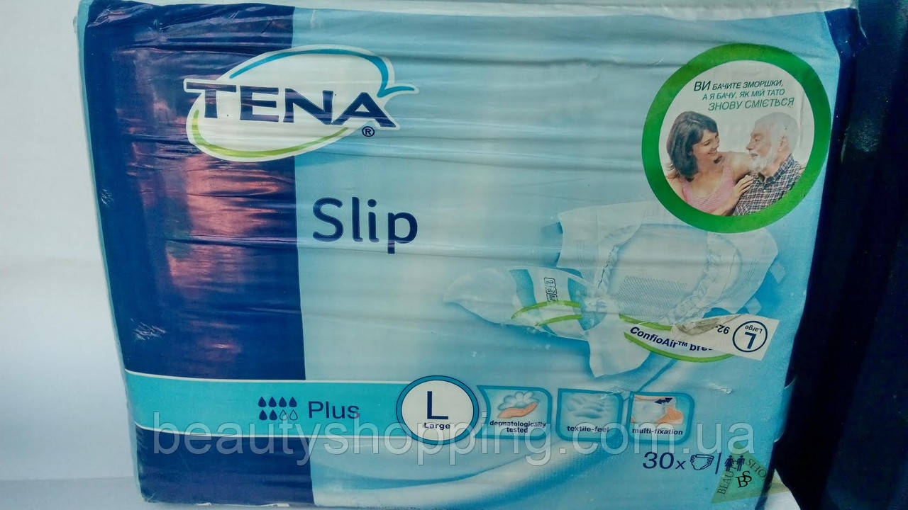 Підгузки Tena Slip Plus L 6 крапель 30 штук