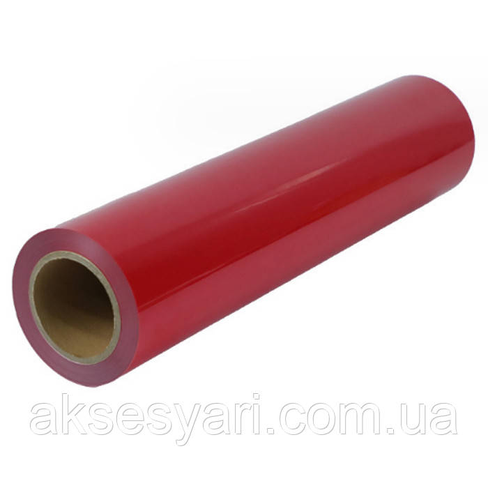 Термотрансферна плівка / Flex PU 1 пог.м. Плівка для друку Червоний, фото 1