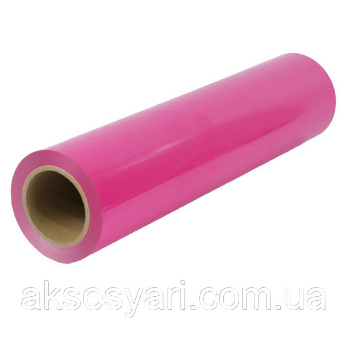 Термотрансферна плівка / Flex PU 1 пог.м. Плівка для друку Рожевий, фото 1