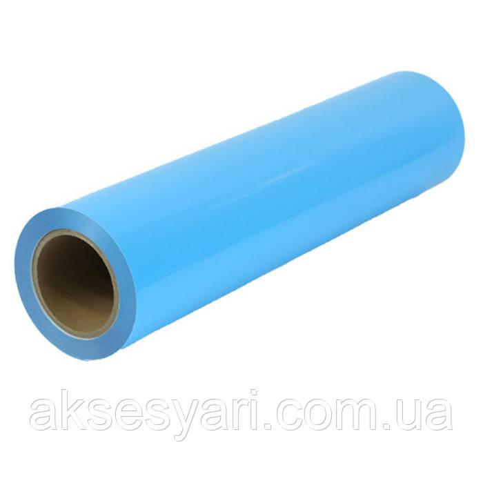 Термотрансферна плівка / Flex PU 1 пог.м. Плівка для друку Блакитний