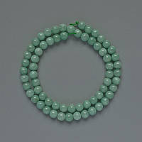 Намистини Амазоніт натуральний камінь гладка кулька d-6мм+- L-38см + - на нитці купити біжутерію дешево оптом в інтернеті