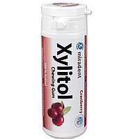 Xylitol Chewing Gum, жувальна гумка з ксилітолом,журавлина (30шт)