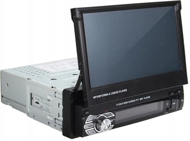 1din Автомагнітола 9601-7"Екран + 2xUSB + Bluetooth + AUX + пульт (немоторизований екран)