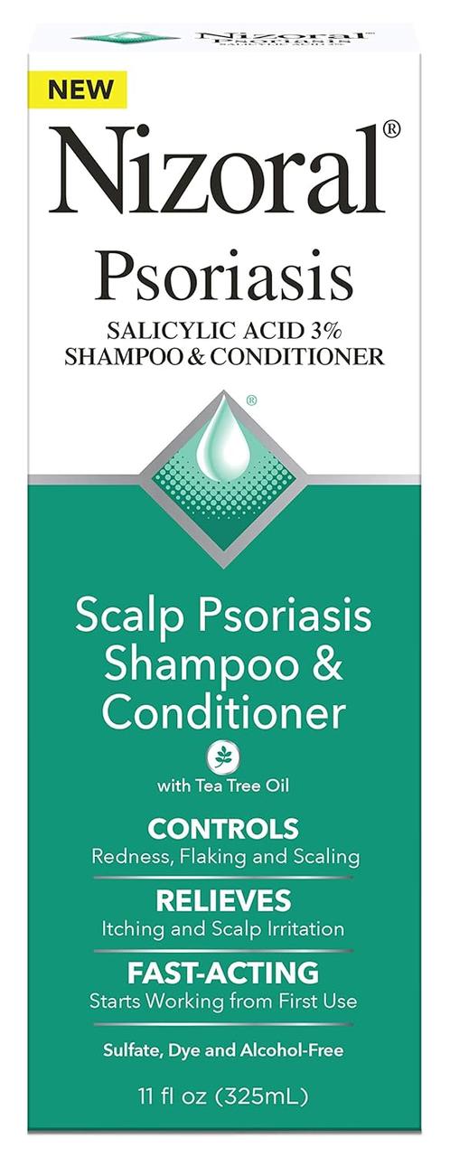 Безрецептурний шампунь і кондиціонер проти псоріазу Nizoral Scalp Psoriasis Shampoo&Conditioner 325 мл