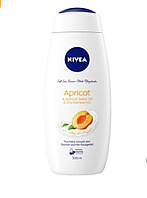 Nivea 500ml гель для душа неймовірний абрикос, поєднання  ніжності, та догляду