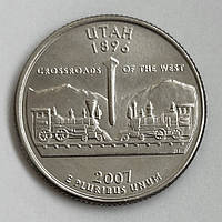 США 25 центів (квотер) 2007, Штати та території: Юта