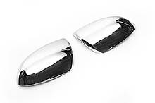 Накладки на дзеркала (2 шт) Полірована нержавіюча сталь для Mazda 3 2009-2013 рр